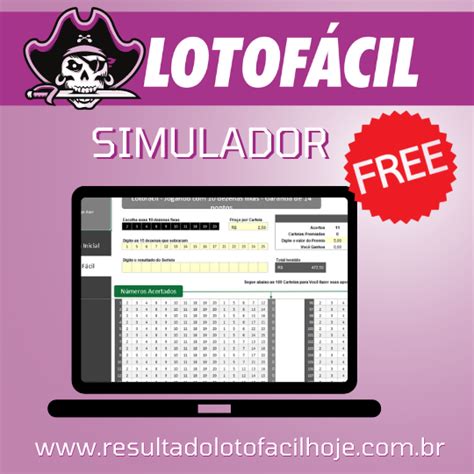 Simulador de jogos da Lotofácil 